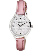 Casio, Women's Watch Fashion Collection Analog, White Dial Pink Leather Band, LTP-1392L-4AVDF